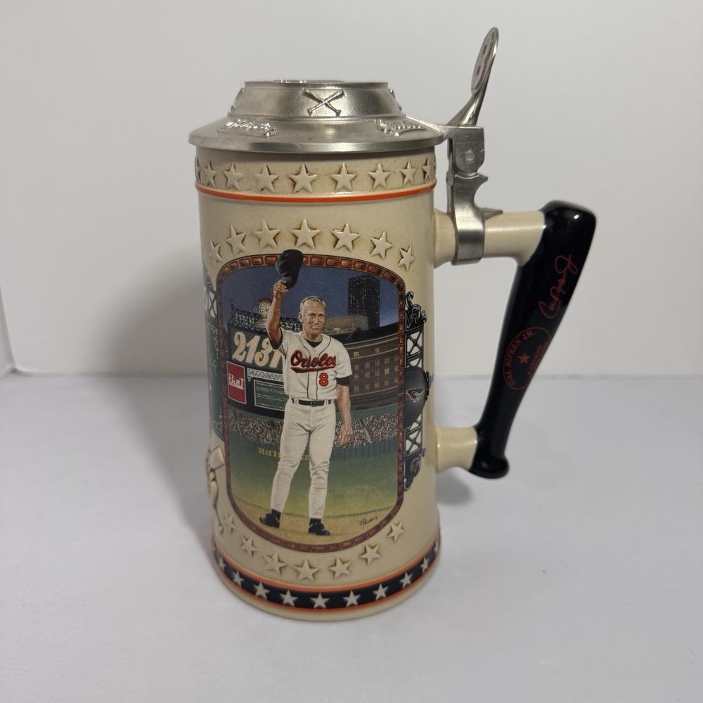Cal Ripken Stein League of His Own Longton Crown with COA in Excellent Condition
